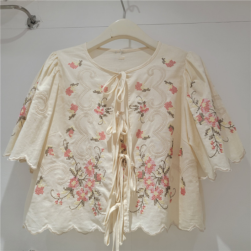 Sewing V - Женская летняя блузка с вышивкой Clothland,