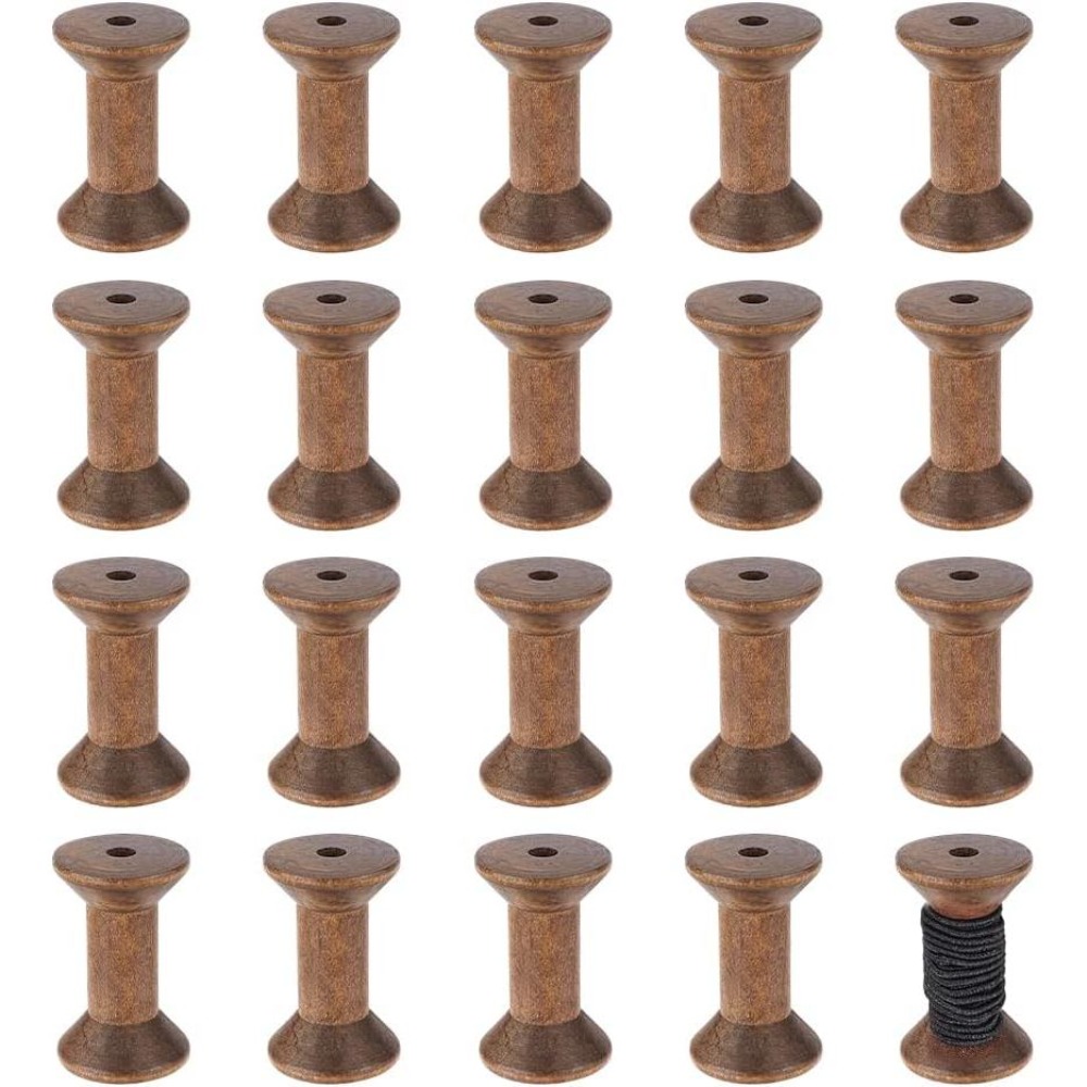 Thread Bobbins Empty - 16 шт. пустых деревянных катушек для