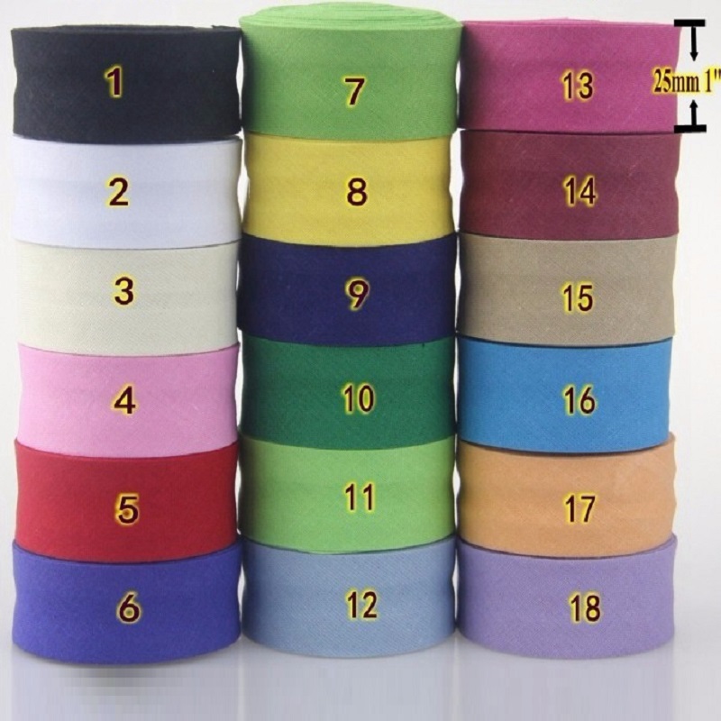 Хлопковая косая бейка шириной  – обзор и цена Binding Tape Bias