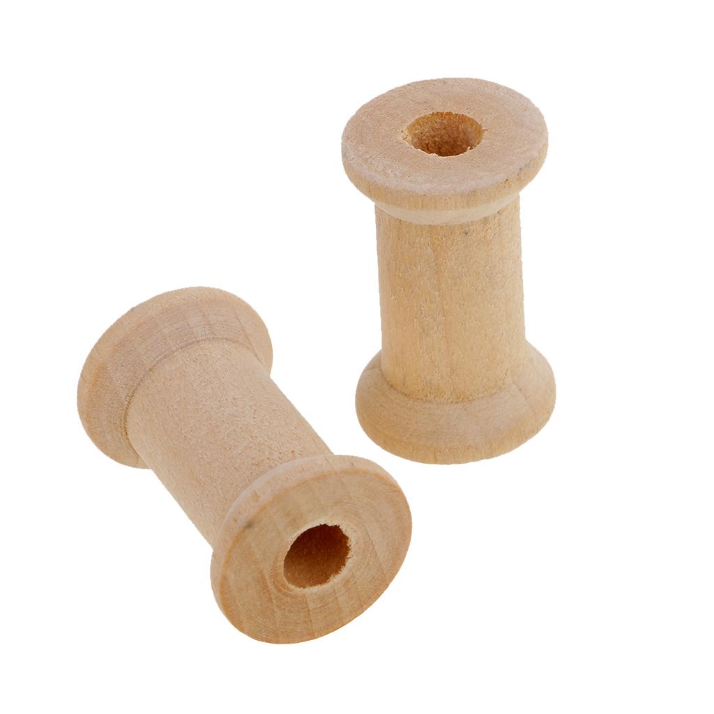 Набор деревянных пустых шпулек – обзор и цена Thread Bobbins Empty