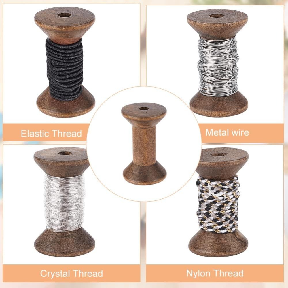 16 шт. пустых деревянных катуш – обзор и цена Thread Bobbins Empty